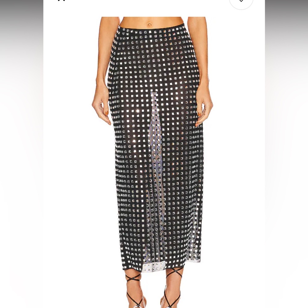 NBD Zenni Skirt in Black & Silver